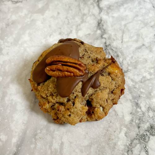 cookie sin gluten de canela y nueces pecanas