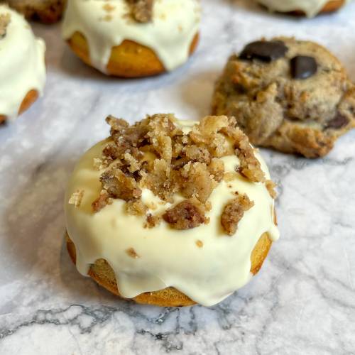 donuts sin gluten de cookies con pepitas de chocolate